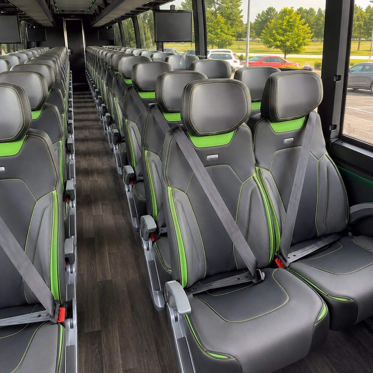 newton charter bus rental inside