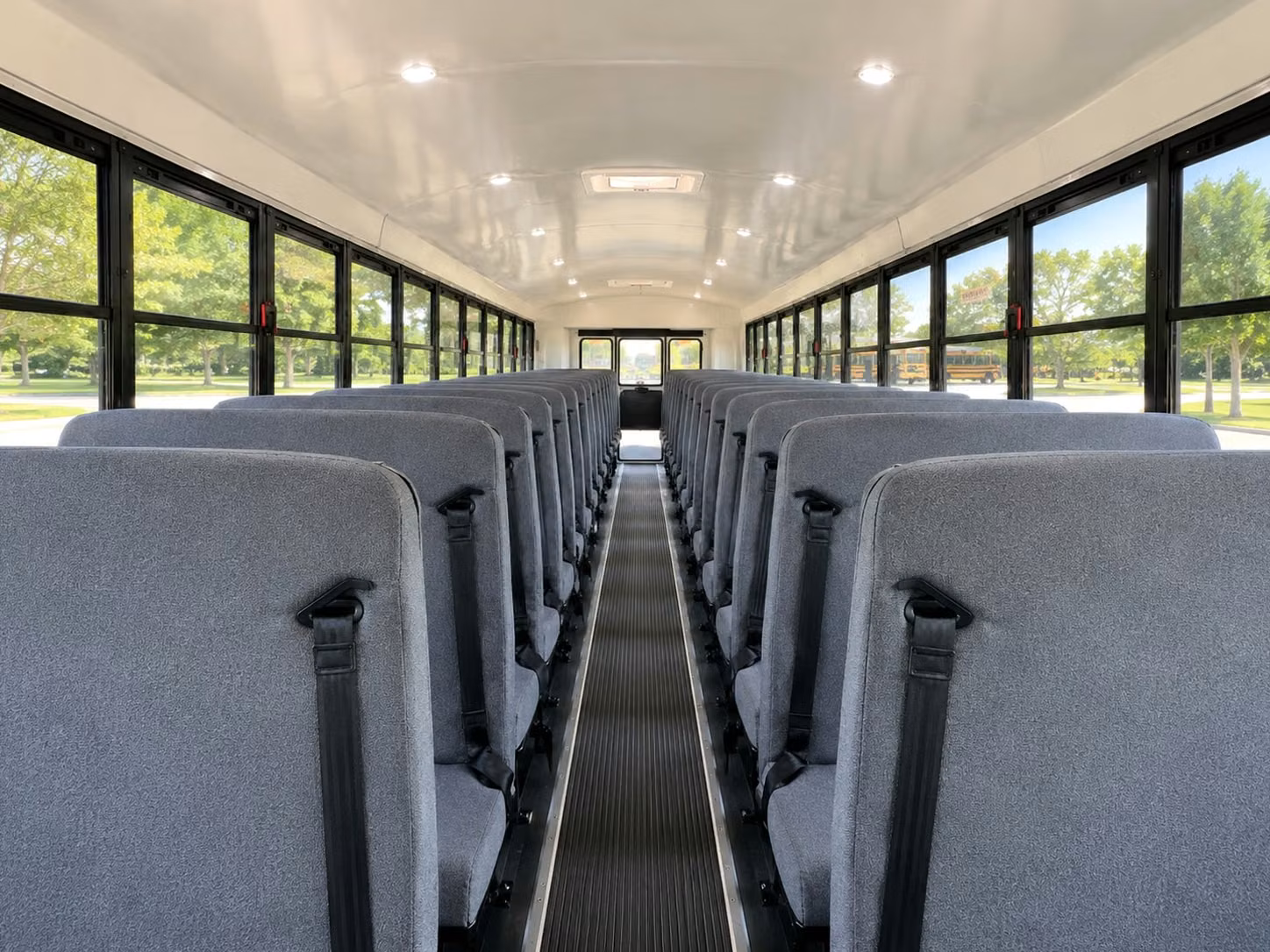 school bus inside